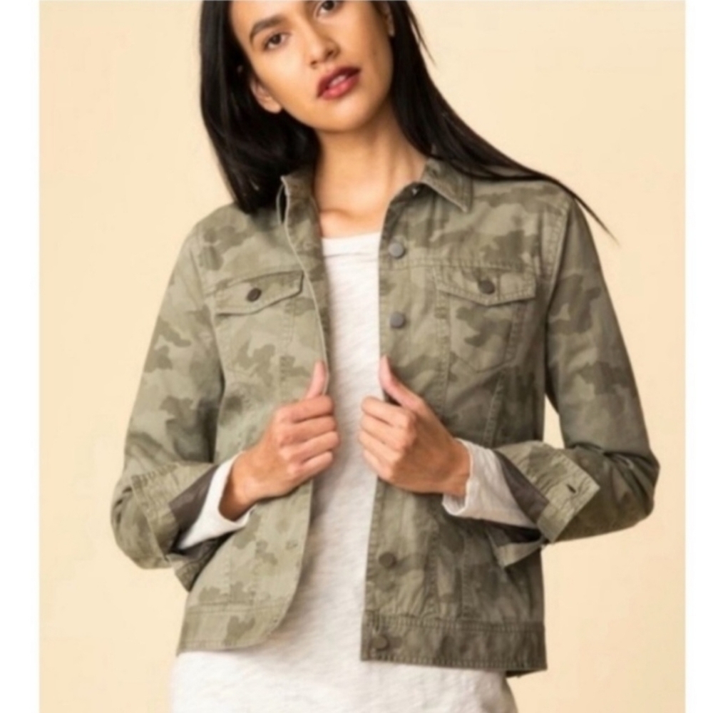 ATM Green Sage Camo Utility Cargo Jacket